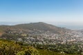 Cape Town city View from Table Mountain Royalty Free Stock Photo