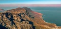 Cape Town and coastline from Above Royalty Free Stock Photo