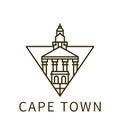 Cape town icon. Element of city in triangle icon