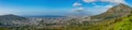Cape Town Panorama from under Table Mountain Royalty Free Stock Photo