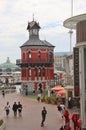 The Clock tower and surroundings, in the Waterfront district, Cape Town, South Africa. Royalty Free Stock Photo