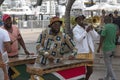 Band playing on waterfront Cape Town Royalty Free Stock Photo
