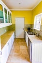 Inside interior of empty kitchen scullery in up-market house in the suburbs Royalty Free Stock Photo