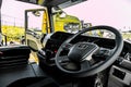 Steering Wheel and Dashboard of MAN Trucks brand Semi Tractor