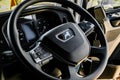 Steering Wheel and Dashboard of MAN Trucks brand Semi Tractor