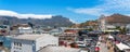 Cape Town, South Africa - January 29, 2020: Table Mountain at the Victoria & Alfred Waterfront. Copy space for text Royalty Free Stock Photo