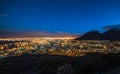 Cape Town, South Africa at night, view from Signal Hill Royalty Free Stock Photo