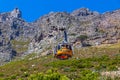 Cable car to Table mountain view from starting point