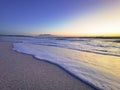 Cape Town Table Mountain sunset on at beach Royalty Free Stock Photo