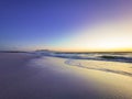 Cape Town Table Mountain sunset on at beach Royalty Free Stock Photo