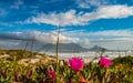 Cape Town view from Bloubergstrand during sunset, South Africa