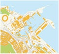 Cape town waterfront map Royalty Free Stock Photo