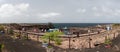 Panoramic view of Buracona walkway. Sal island. Cape Verde