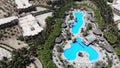 Cape Verde, Sal 17th May 2018: Aerial footage showing the wonderful Hotel Riu Palace Cabo Verde & Hotel Riu Funana, showing the