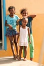 Cape Verdean little girls Royalty Free Stock Photo