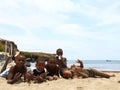 Cape Verdeans children on the beach