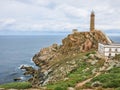 Faro de Cabo Vilan near Camarinas, La Coruna, Spain.