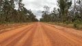 Cape York orange dirty and dusty road