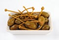 Caper berries isolated