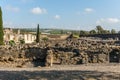 CAPERNAUM, ISRAEL, March 31 2018: remains of synagogue in the Capharnaum the town of Jesus.