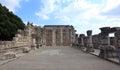 Capernaum Synagogue Frontal View, Israel Royalty Free Stock Photo