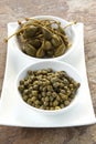 Capers and Caper Berries Royalty Free Stock Photo
