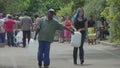 Capetonians gathering water at a spring during the drought and water crisis in 2019.