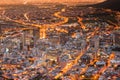 Capetown city lights South Africa