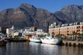 Capetown harbor views at sunset, South Africa Royalty Free Stock Photo