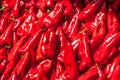 Capia pepper at the market stall Royalty Free Stock Photo
