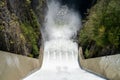 Capilano Lake Cleveland Dam. North Vancouver, BC, Canada. Royalty Free Stock Photo