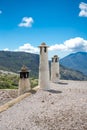 Capileira chimneys Royalty Free Stock Photo