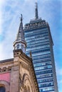 Capilla San Fco Church Skyscraper Madera Street Mexico City Mexico