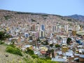 Capital of Bolivia - La Paz - View on the suburbs Royalty Free Stock Photo