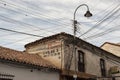 The capital city of Bolivia - Sucre has a rich colonial heritage, evident in its buildings, street-scapes and numerous churches. Royalty Free Stock Photo