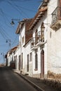 The capital city of Bolivia - Sucre has a rich colonial heritage, evident in its buildings, street-scapes and numerous churches. Royalty Free Stock Photo