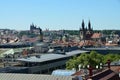 View from the roof of the house to the capital city of Prague