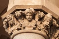 Capital of a column of the Cloth Hall (Sukiennice), Krakow, Poland.