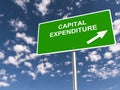 Capital expenditure traffic sign