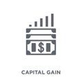 Capital gain icon from Capital gain collection.