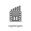 Capital gain icon from Capital gain collection.