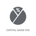 Capital gains tax icon. Trendy Capital gains tax logo concept on Royalty Free Stock Photo