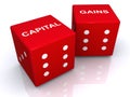 Capital gains Royalty Free Stock Photo