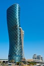 The Capital Gate tower in Abu Dhabi