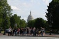 Capital hill building in washingon dc united states of america Royalty Free Stock Photo