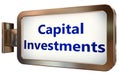 Capital Investments on billboard background