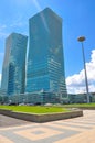 Capital of Kazakhstan Nursultan, twin towers