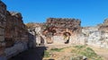 The capital of the Kingdom of Lydia - Ancient Sardis is located near Salihli in the province of Manisa in Turkey. Royalty Free Stock Photo