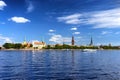 Capital of Latvia Panorama of Riga in the summer