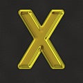 Capital letter X in Gold